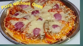 Pizza without yeast and curd | Pizza without oven || How to make pizza at home |  Pizza Recipe |