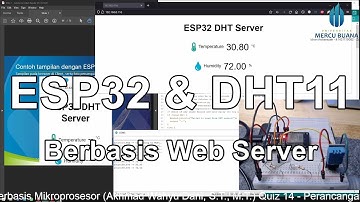 Quiz 14 PBM - ESP32 & DHT11 (Sensor Suhu dan Humidity) berbasis Web Server, Internet of Things (IoT)
