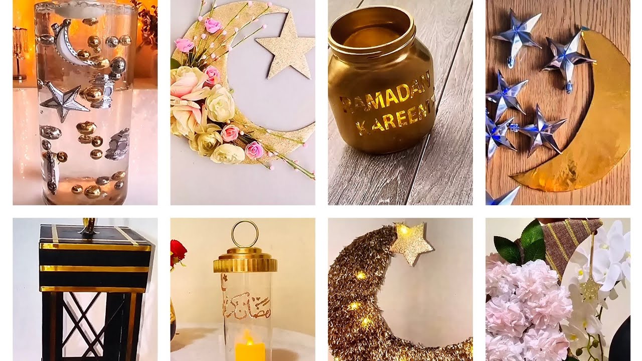 أفكار رمضان⭐ طريقة عمل هلال 🌙وفوانيس رمضان فقط من إعادة تدوير ديكورات سهلة اصنعيها بنفسك #homedecor 