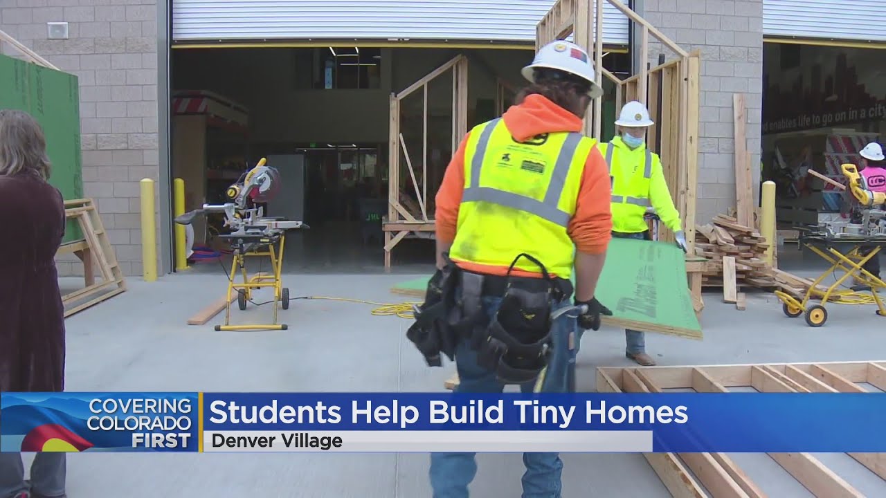 Students Help Build Tiny Homes For Those In Need