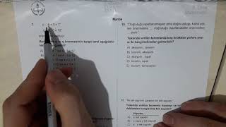 2019-2020 9. Sınıf Matematik MEB Kazanım Testi 1- Mantık