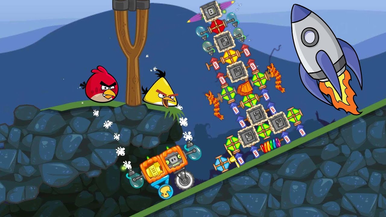 Bad Piggies - LAUNCH NASA ROCKET TO TAKE ANGRY BIRDS TO SPACE! - YouTube