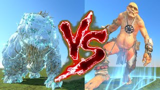 Elemental Bear VS Giant. Total War Warhammer 3