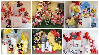 Latest Mickey Mouse Theme Birthday Decoration Ideas 2023|| Mickey Birthday Decoration Ideas at Home