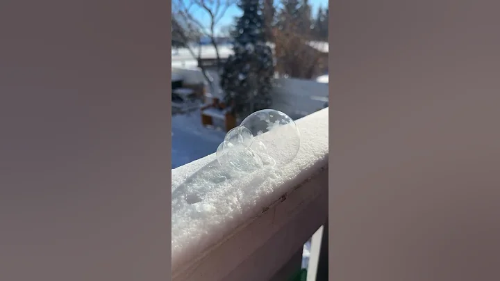 Frozen Wonders in Alberta: Soap Bubbles Turn to Ice at -36°C!