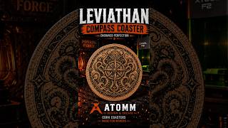 xTool F2 — Leviathan Compass Cork Coaster | Imperial Forge #shorts #laserengraving #asmr