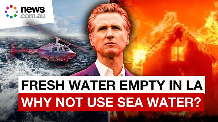 Why aren't firefighters using seawater to put out the California fires?