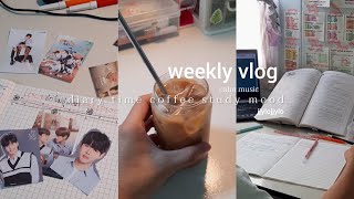 weekly vlog 🍃 | 💌 my diary time and study mood | jjylojjylo