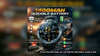 1400mAh Military GPS Tracker Sports Smart Watches For Man LED Flashlight 1.7' AMOLED Screen 10ATM Sw screenshot 5