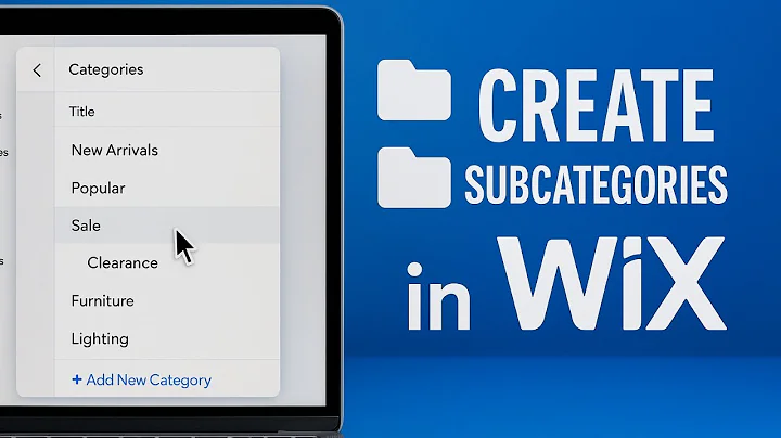 How To Create Subcategories in WIX 2025