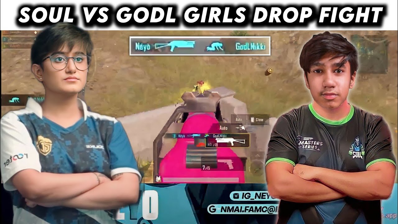 SouL vs GodL Girls Drop Fight 🔥 Neyo 1v2 Godlike Girls 🚀 - YouTube