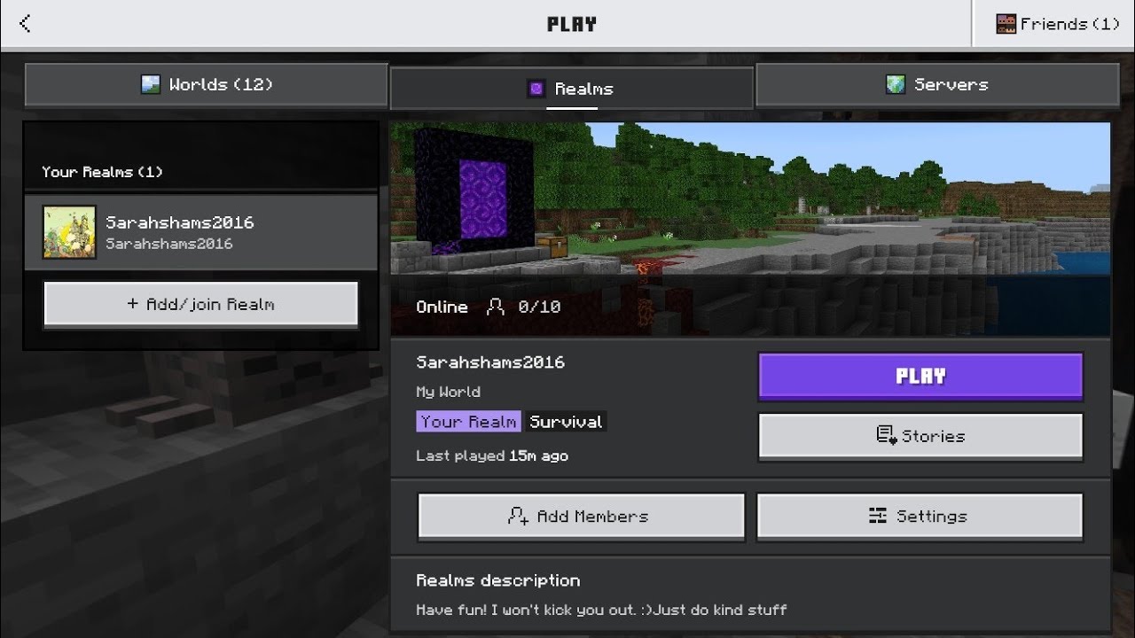 How to Join my Minecraft Realm! - YouTube