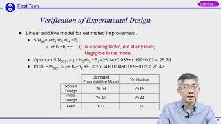 2017 Experimental Design and Quality Eng. 8(b) Case study for Linear Additive Model
