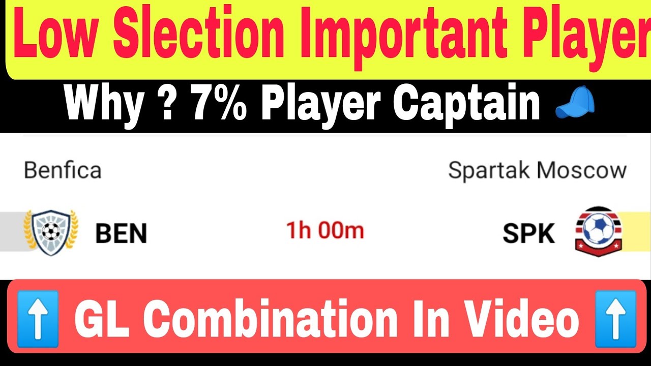 BEN vs SPK Dream11 | Benfica vs Spartak Moscow Dream11 | Champions League Qualifier