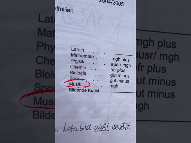 Mit ner 5 in Musik doch noch Musiker zu werden, ist definitiv mein größter Flex. 😎😅