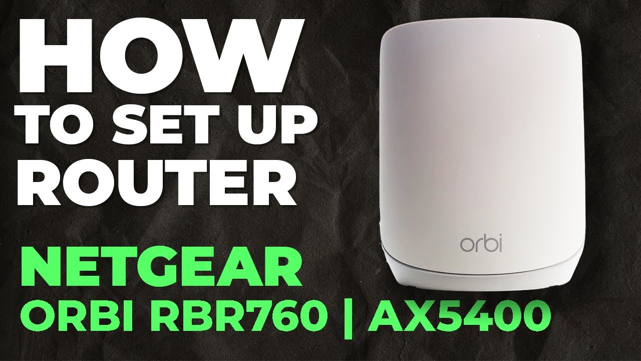 Router Mesh WiFi 6 Netgear Orbi RBR760 – Tri-band, Velocità 5400 Mbps, Copertura Totale