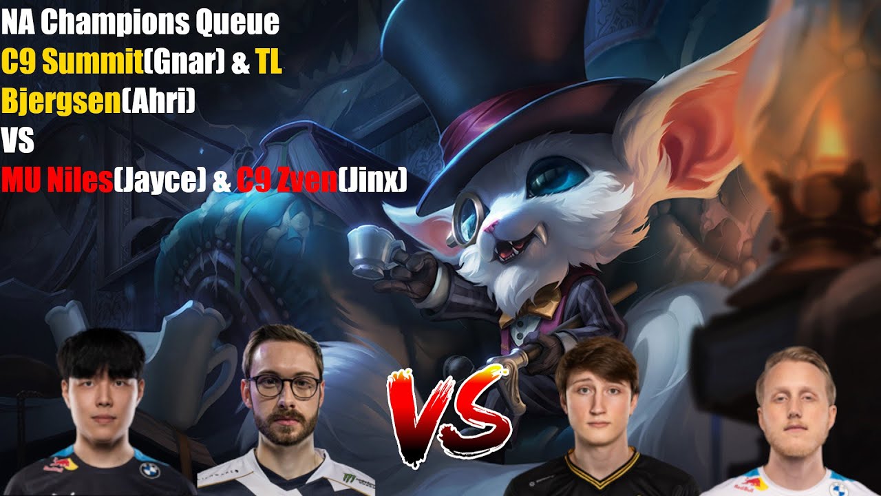 NA Champions Queue Vod C9 Summit(Gnar) & TL Bjergsen(Ahri) VS MU