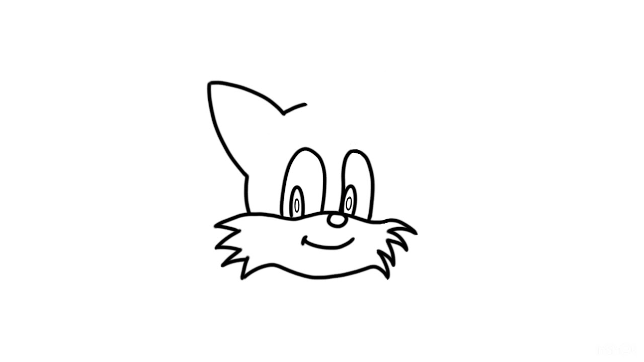 Como desenhar: Rosto de Tails