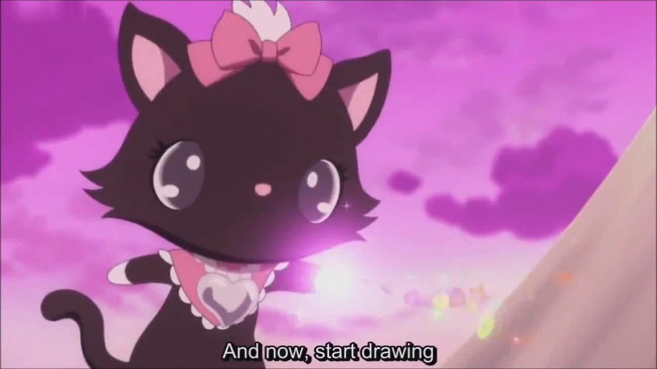 Jewelpet Scene Magical black cat - YouTube