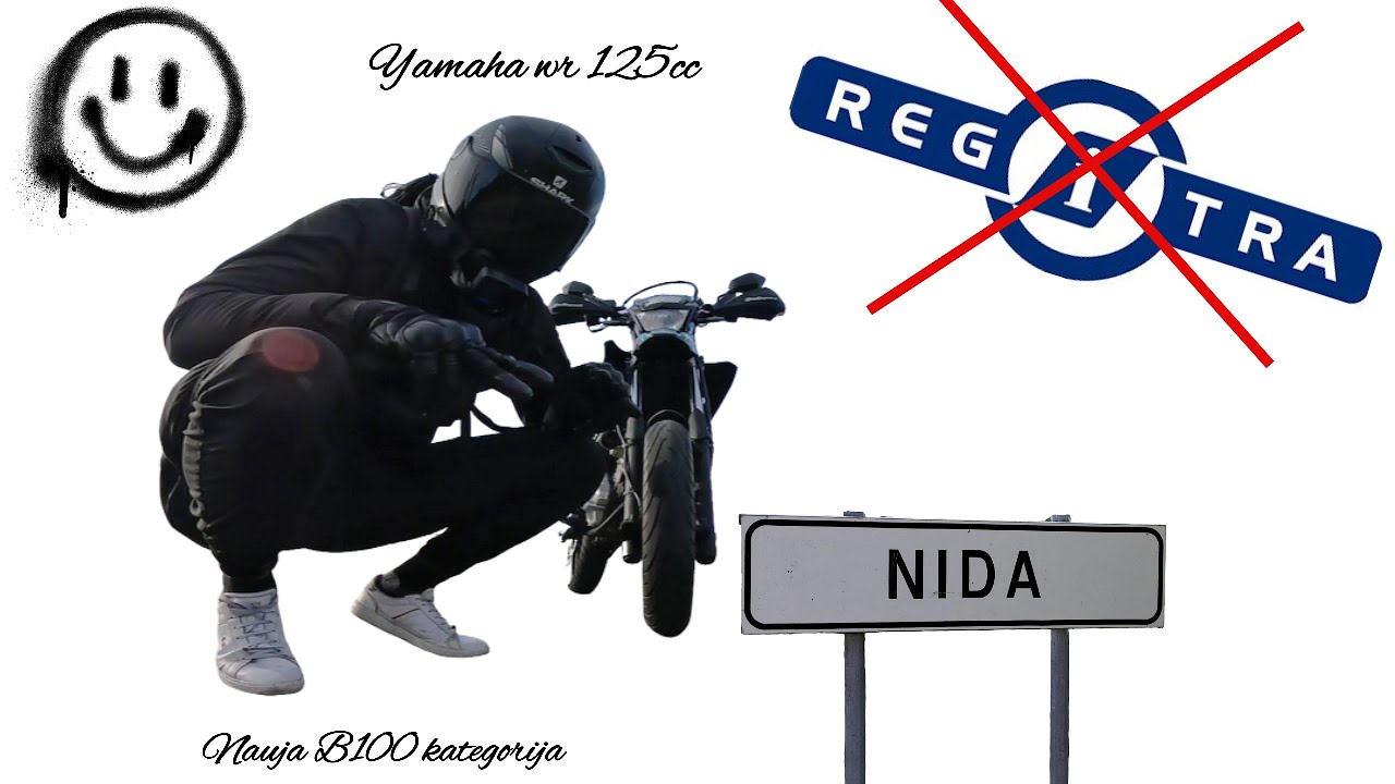 B100 kategorija, nereikalingas egzaminas, Yamaha wr125