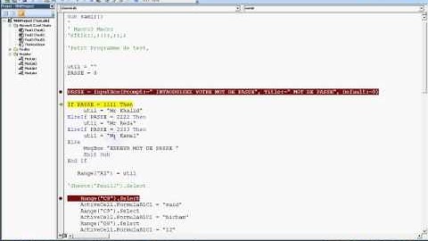 Initiation Enregistrement Macro 2 - VBA Excel - commandes de base IF ELSE  débutant (Darija) Maroc