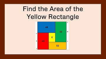 Can You Find the Area of the Yellow Rectangle in the Area Maze? - Geometry Puzzle