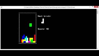 Tetris C# console app