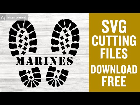 Marines Svg Free Cutting Files for Silhouette Free Download