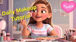 Daily Routine Makeup Tutorial for Beginners #BeautyVizta #BeautyChannel #makeup
