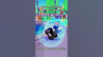 Day 3 of checking my pending robux