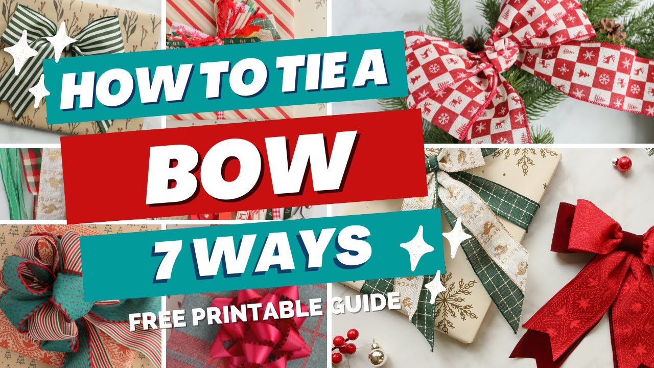 How to Tie a Perfect Bow with Ribbon - Seven Ways - Sweet Red Poppy