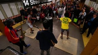 NYC Subway Buskers - Tap Dancing - May 5 2013 14th St Union Square L Train