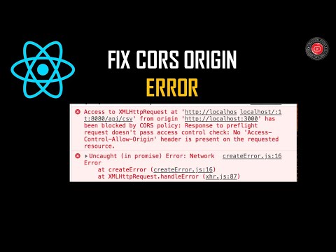 Fix CORS POLICY