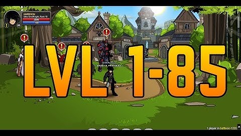 |Aqw| Best way to get from level 1 to level 85|