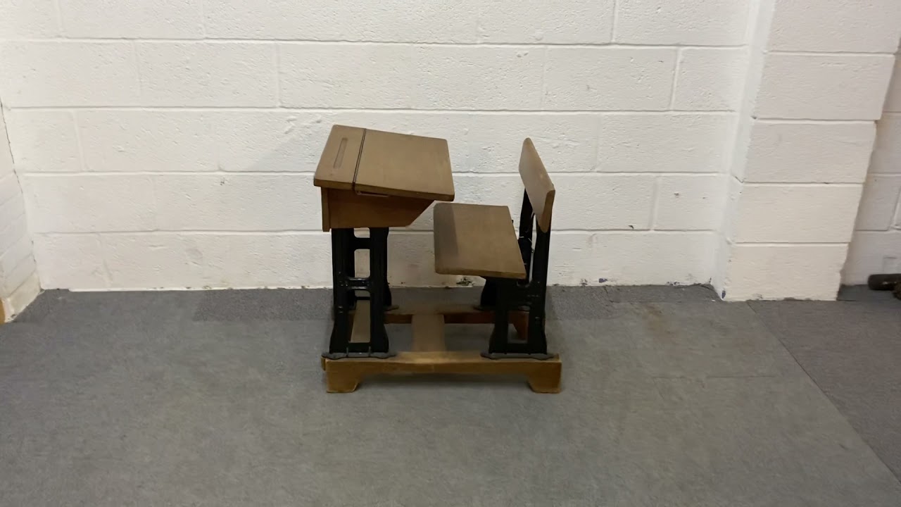 Old School Desk (K8906A) - Pinefinders Old Pine Furniture Warehouse