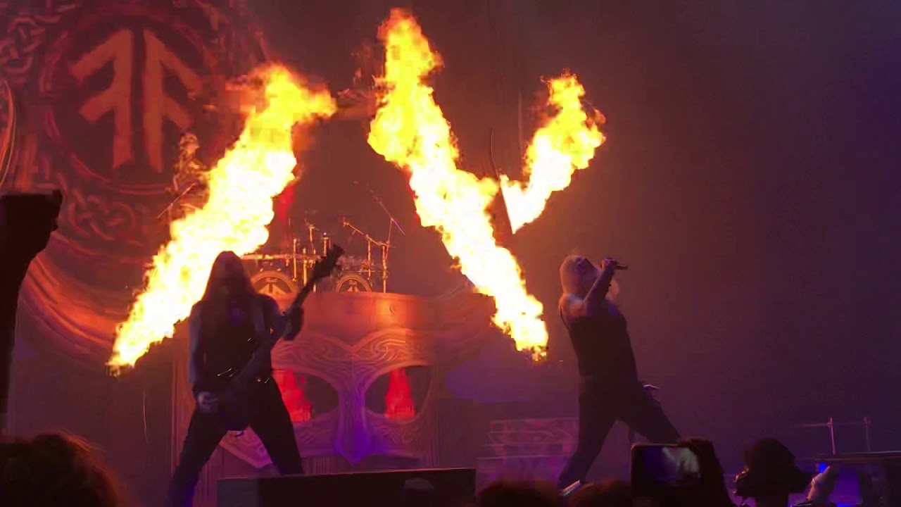 Amon Amarth - Death In Fire LIVE Madrid Berserker World Tour 2019 - YouTube