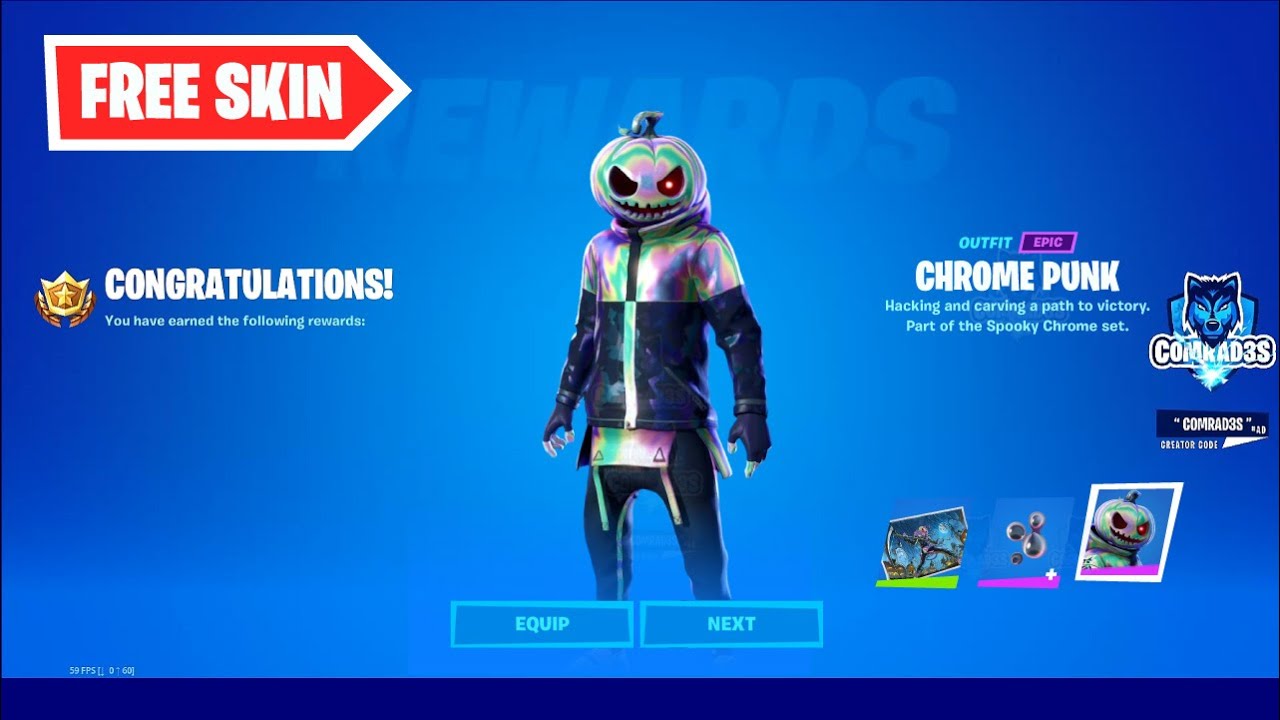 How to get FREE Chrome Punk Skin in Fortnite (FREE skin for Chrome Punk