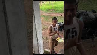 Police Constables Basic Training 😭 lunch not proper Eating #constable #police  #army #india