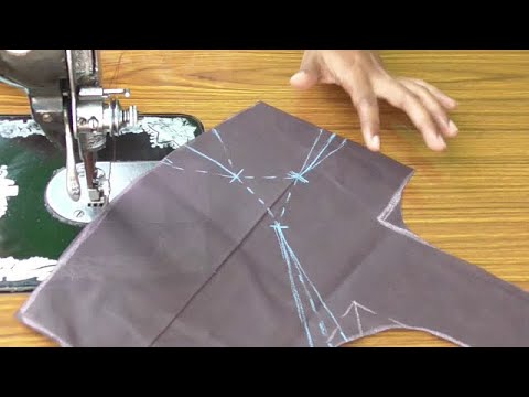silk saree blouse stitching methods in easy way - YouTube