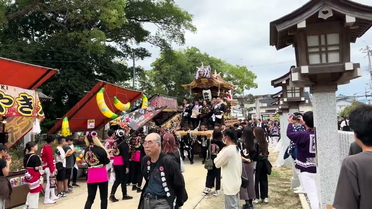 2025.10.11錦織神社だんじり祭り 宮入 宮甲田須賀新家