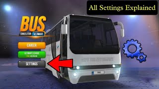 All Settings Explained 😱 Bus Simulator Ultimate | Detailed Settings Bus Simulator Ultimate screenshot 4