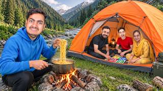 Camping For 24 Hours 😍 With Family