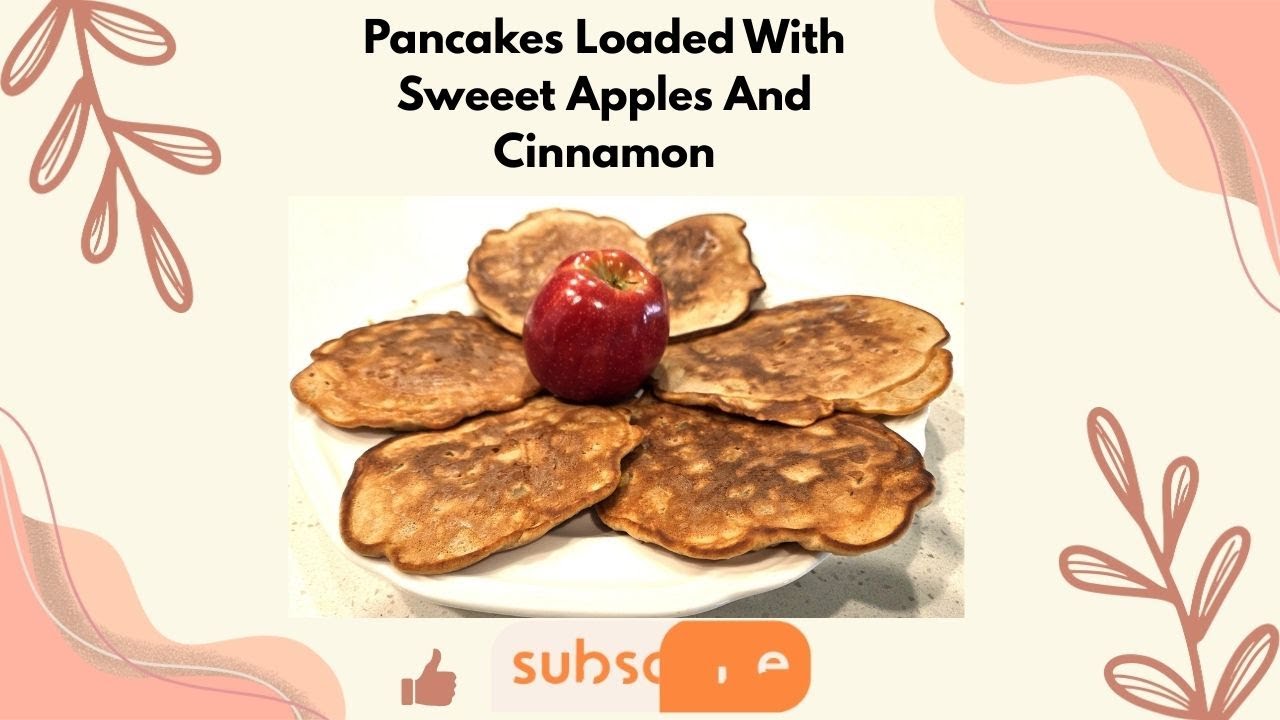 Блины со сладкими яблоками и корицей