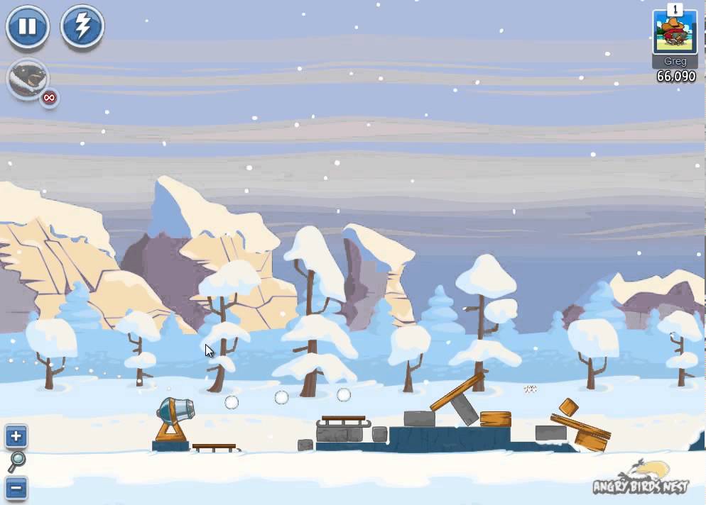 Angry Birds Friends Winter Tournament II Level 1 Day 1 Week 30 - December 10th 2012 - Facebook