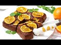 爽やかオレンジブラウニー【板チョコとホットケーキミックスで作る】Refreshing orange brownie!【Make with chocolate and pancake mix】