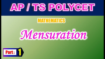 AP/TS POLYCET Mathematics Mensuration Part 1