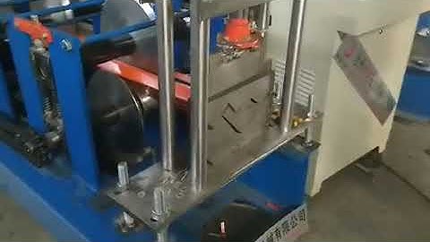 Rain gutter downspout cold roll forming machine