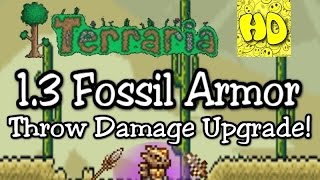 Terraria 1 3 Fossil Armor Bone Weapons 1 3 new items and armor