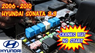 2006-2010 Hyundai Sonata 3.3 - NO START - Cranks But Will Not Start