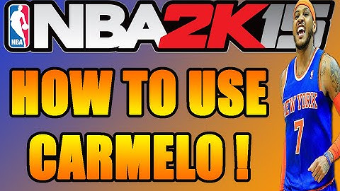 NBA 2K15 Tip - How to Use Carmelo Anthony! (NBA 2K15 Tips & Tricks)